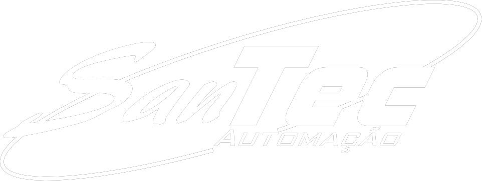 Logo da SanTec, especializada em automação industrial, exaustão e despoeiramento de sistemas pneumáticos.
