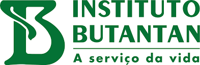 Logotipo do Instituto Butantan, com foco em pesquisa e desenvolvimento na área de saúde e biotecnologia.