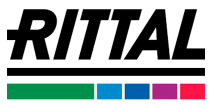 Logo da Rittal, referência em soluções para automação industrial, incluindo controle e sistemas de exaustão.