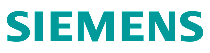 Logotipo da Siemens, referência em automação industrial e soluções em controle de sistemas e equipamentos.