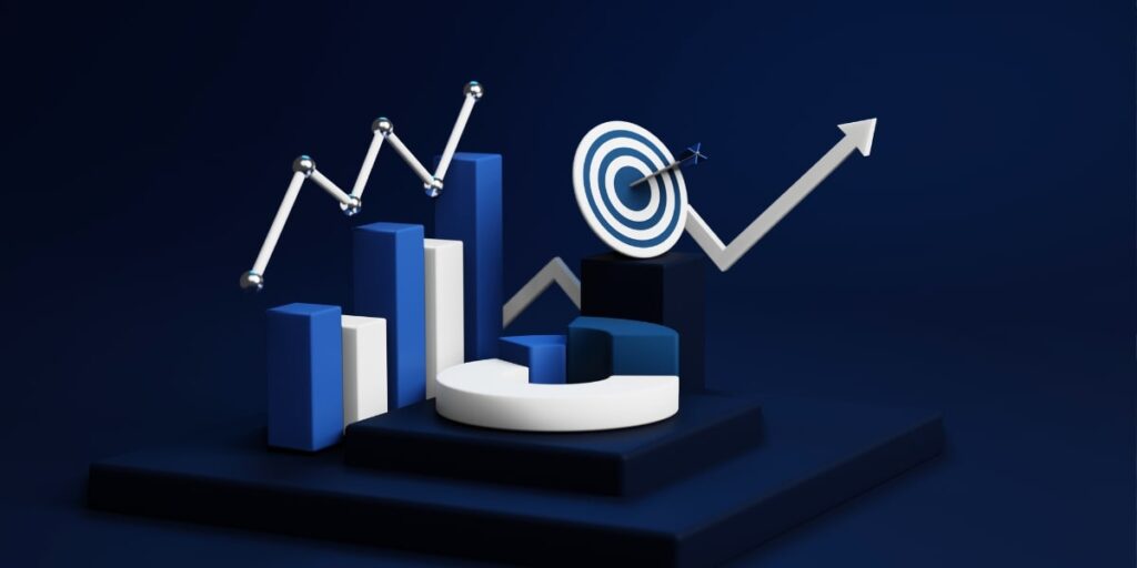 Gráficos de desempenho em automação industrial, destacando otimização de sistemas e controle de equipamentos.