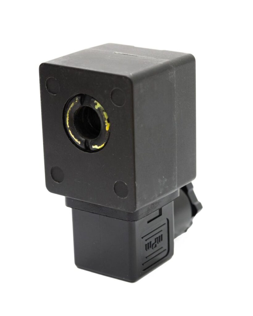 Bobina solenoide para válvula BSP de 1 pol., ideal para sistemas pneumáticos e automação industrial.