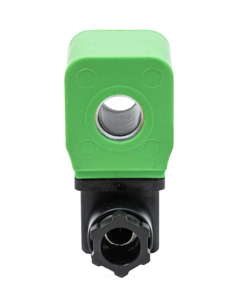 Bobina solenoide SVEG-R1 para válvula de engate rápido, ideal para sistemas pneumáticos e automação industrial.