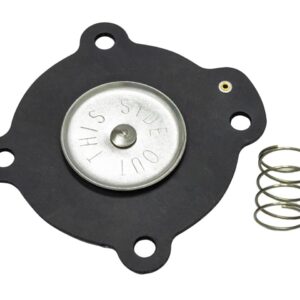 Diafragma de válvula BSP de 1 pol. com mola, ideal para reparo em sistemas pneumáticos e automação industrial.