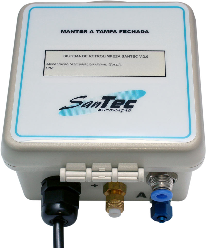 Sistema de retrolimpeza Santec V.2.0, equipamento para controle de filtros em sistemas de exaustão e…