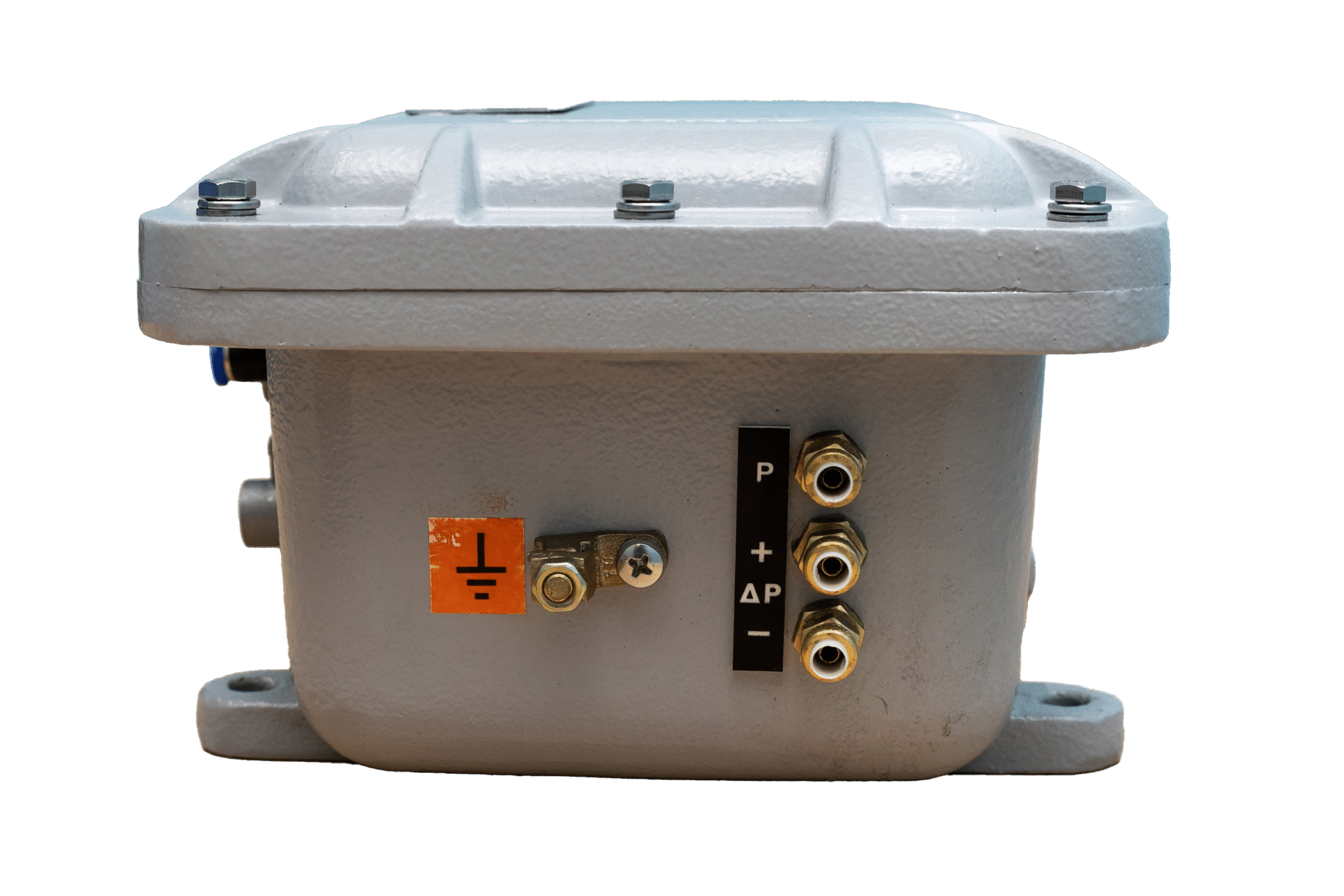 Controlador ECO Santec V7 com válvulas integradas para automação pneumática em sistemas de exaustão e despoeiramento.
